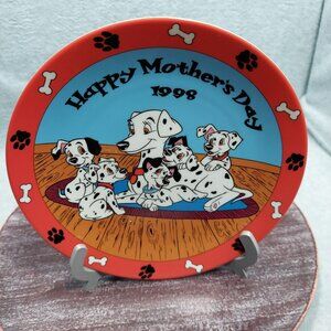 Disney Grolier Collectibles Mothers Day 1998 Puppy Love Plate